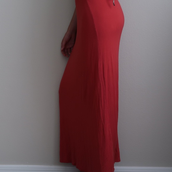 Red Maxi Skirt - Picture 3 of 5